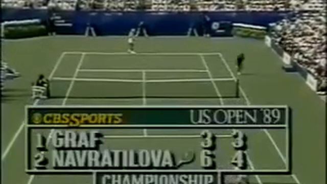 Steffi Graf Vs Martina Navratilova||US Open 1989 FINAL|| FULL MATCH