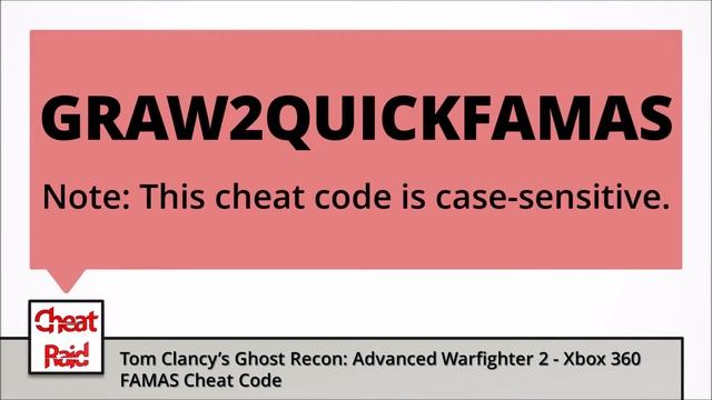Tom Clancy's Ghost Recon Advanced Warfighter 2 Cheat Code | Xbox 360 смотреть онлайн