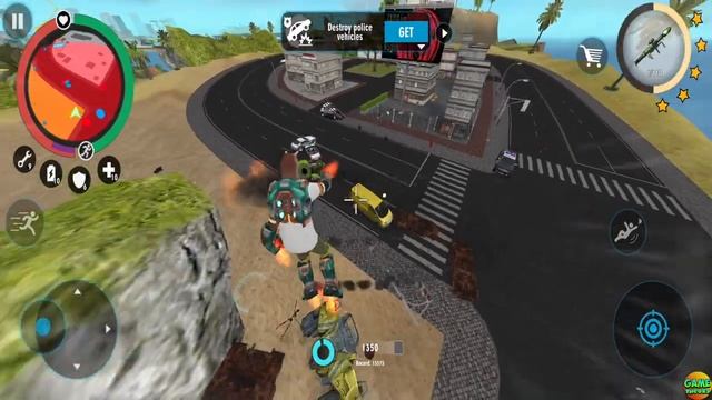 Giant Robot Control Real Gangster Crime Naxeex Update Open City смотреть онлайн