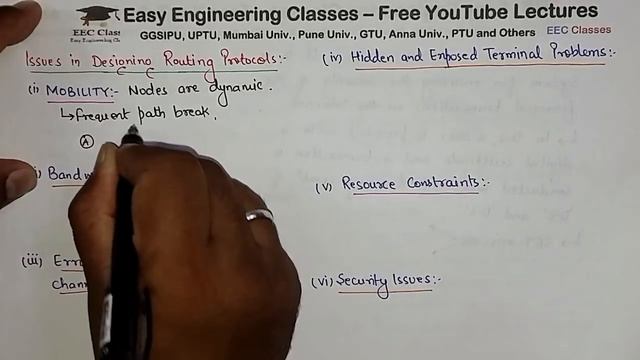 L10: Routing Protocols for Ad Hoc Wireless Networks | Design Issues, Characteristics | ASN Lectures смотреть онлайн