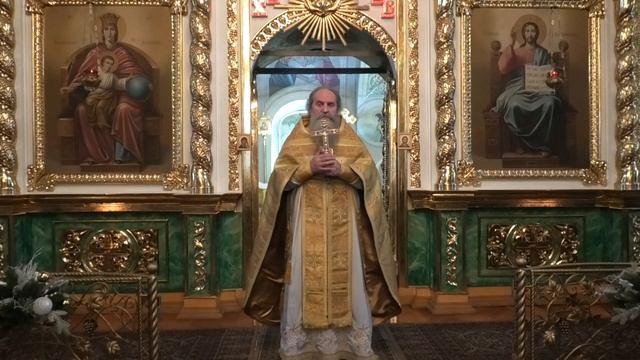 Проповедь отца Павла. Неделя 28-я по Пятидесятнице, 25.12.2022 смотреть онлайн