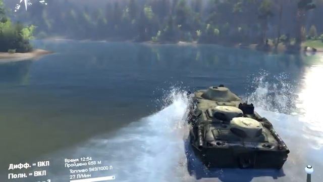 Обзор мода "БТР-70 1.0" в [Spin tires] #2 смотреть онлайн