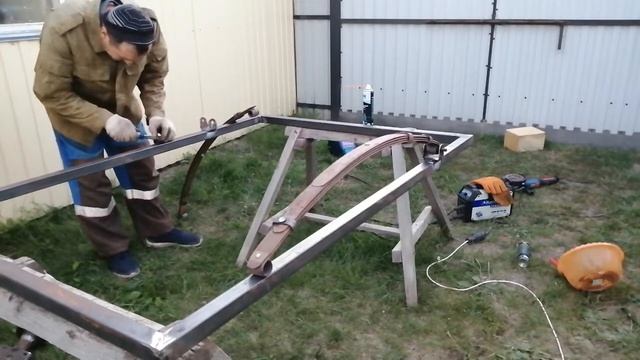 Прицеп для легкового автомобиля своими руками.1 часть. смотреть онлайн