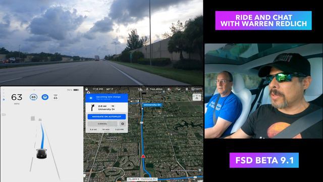 Ride and Chat with FSD Beta and Tesla Bull Warren Redlich (con sub títulos) смотреть онлайн