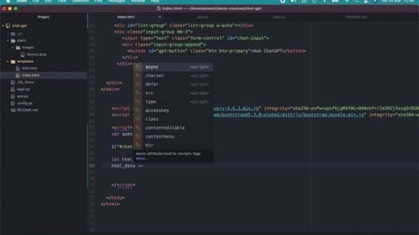 Create ChatGPT Application with Chat GPT API from OpenAI in Python Flask