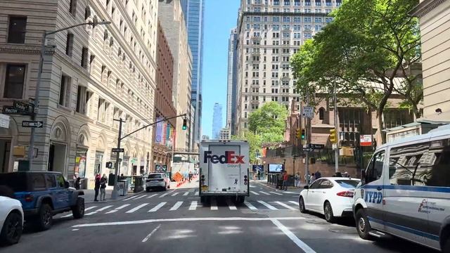 Driving Downtown - New York City 4K HDR - Downtown Manhattan смотреть онлайн