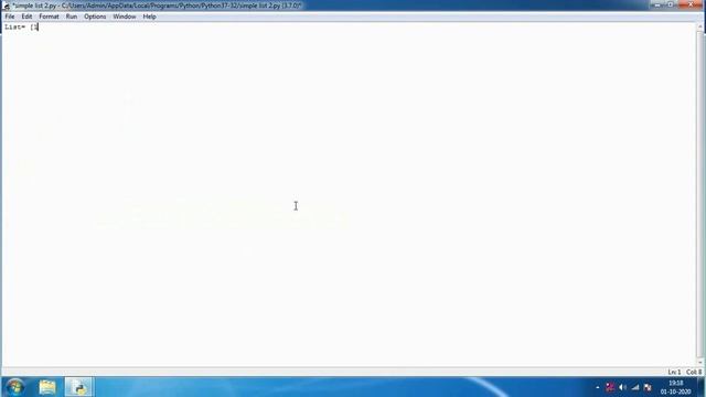 Python Program to Create a list of 7 Numbers and Print the length of list смотреть онлайн
