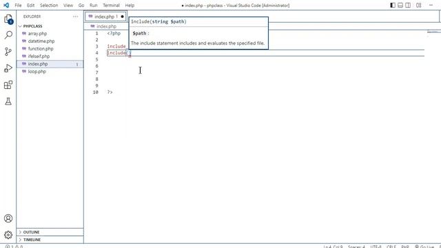 include function in php смотреть онлайн