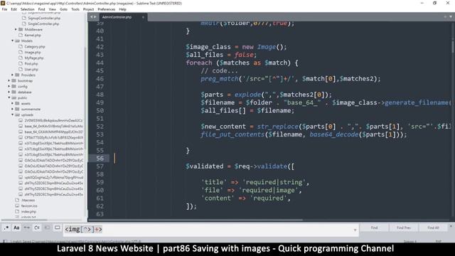 #86 Laravel 8 News Website | Saving content with images | Quick programming tutorial смотреть онлайн