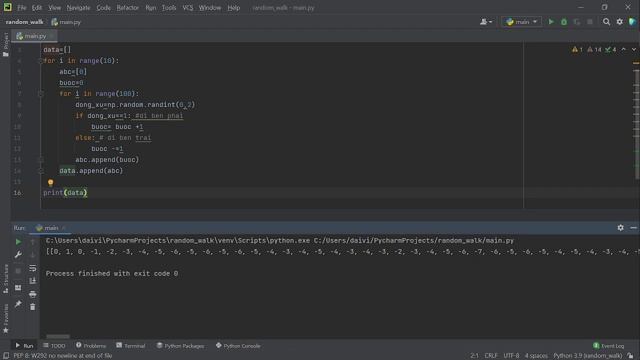 mô phỏng random walk sau 10 ngày học python смотреть онлайн