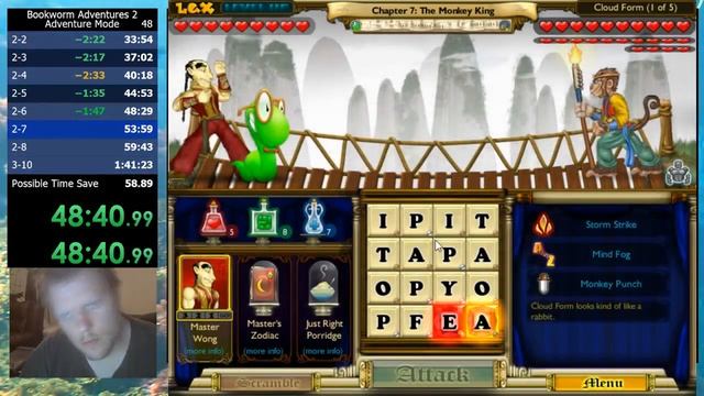 Bookworm Adventures Volume 2 (Windows) Adventure Mode in 1:37:22 смотреть онлайн