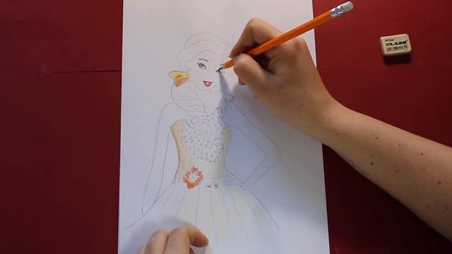 Красавица Бэль Beauty Bell Простые рисунки для срисовки карандашом Для начинающих Sketch of princes смотреть онлайн