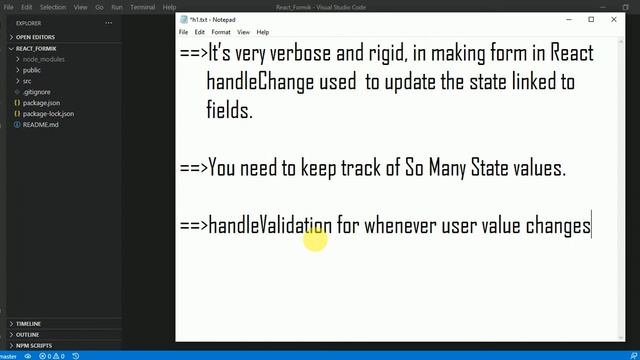 33 - Why Formik is much better than Normal React Forms Logic | Install Formik in React смотреть онлайн