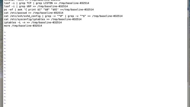 Linux: creating and verifying baselines смотреть онлайн