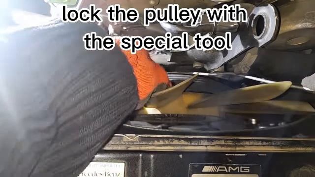 mercedes benz w202 c36 amg engine fan - belt installation смотреть онлайн