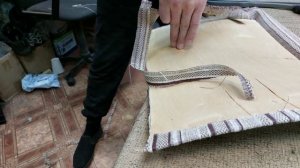 Замена обивки мягкой части спинки стула