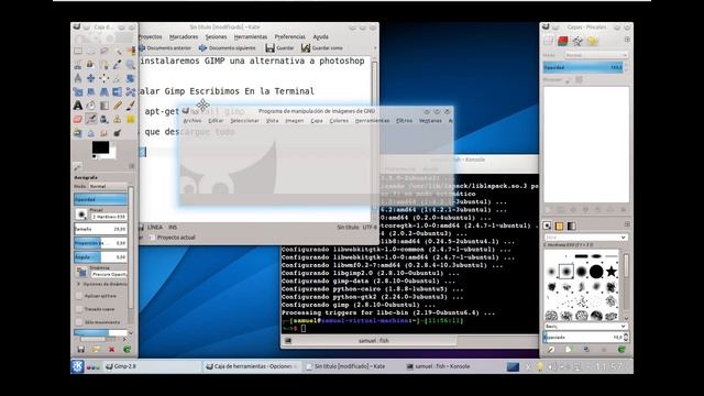 Tutorial: instalar GIMP en *ubuntu Linux смотреть онлайн