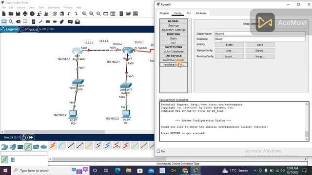 Dynamic routing | RIP (Routing information protocol) | Cisco Packet Tracer 4 routers,4 switches, 4p смотреть онлайн
