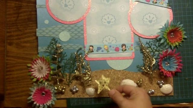 Disney Ariel Princess Little Mermaid 3D Scrapbooking Page Layout Cricut Dreams Can Come True смотреть онлайн