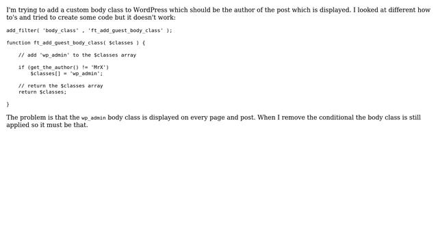 Wordpress: Add Post Author body class to WordPress (2 Solutions!!) смотреть онлайн