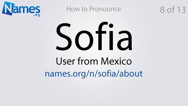 How to Pronounce Sofia смотреть онлайн