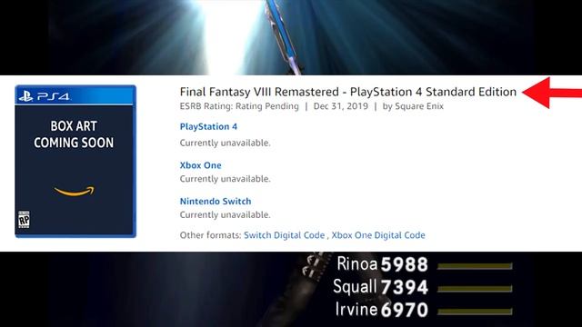 FF8 Remaster Retail Release Leaked by Amazon / Play Asia? смотреть онлайн