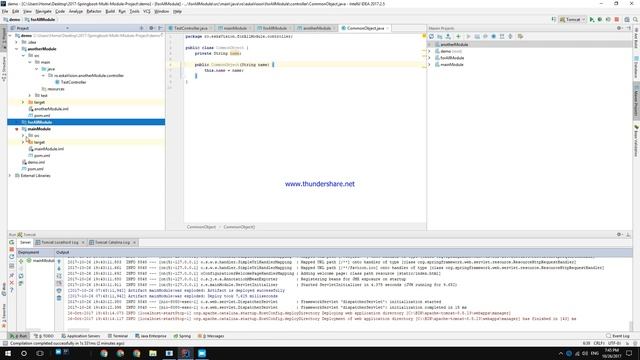 2017: Springboot Multi Module Project 12 Common module for all modules смотреть онлайн