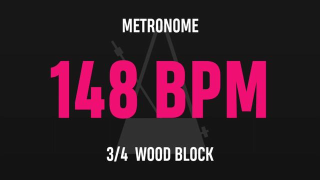 148 BPM 3/4 - Best Metronome (Sound : Wood block) смотреть онлайн
