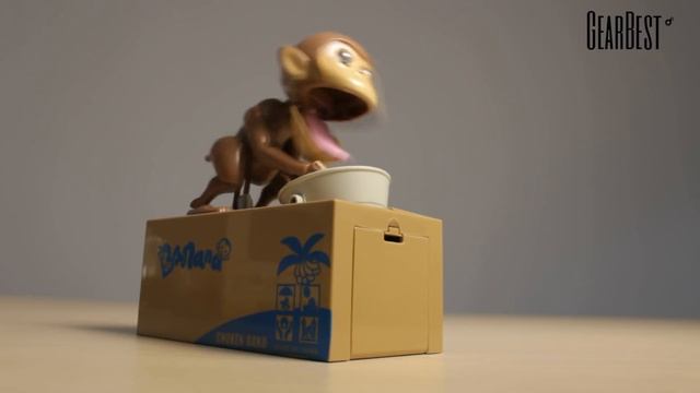 Innovative Eat Coin Monkey Piggy Bank review - Gearbest.com смотреть онлайн