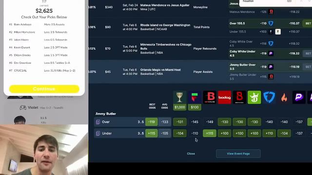 EARLY Value NBA, NHL & CBB Bets And Player Props For Tuesday, February 6: PrizePicks, Fliff, FanDue