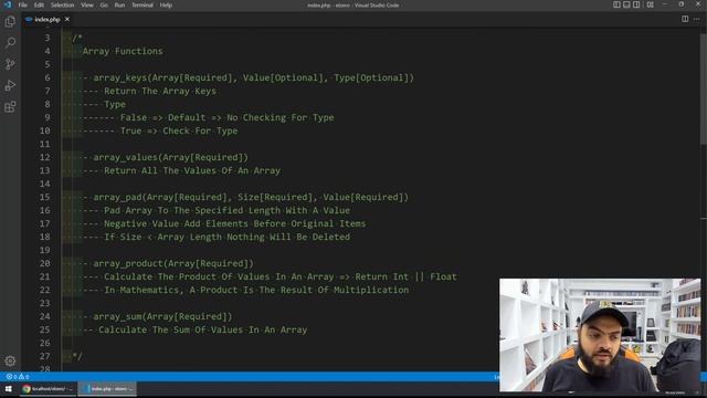 Learn PHP 8 In Arabic 2022 - #065 - Array Functions Part 3 - 5 Functions смотреть онлайн