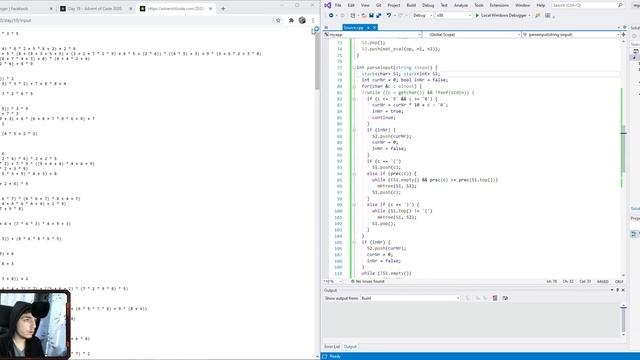 Advent of Code 2020! Day 18 смотреть онлайн