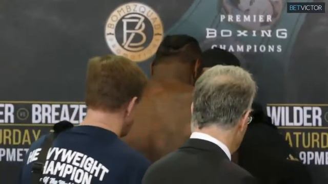 Deontay Wilder vs Dominic Brazil FACE OFF смотреть онлайн