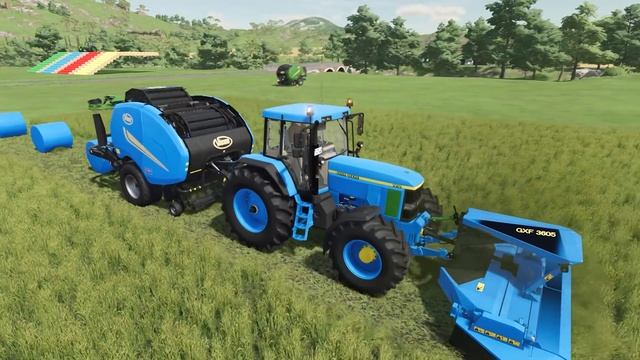 SANTA OF COLORS ! SELLING SILAGE BALES IN GIANT SANTA SHOES ! w SANTA TRACTORS !Farming Simulator 2 смотреть онлайн