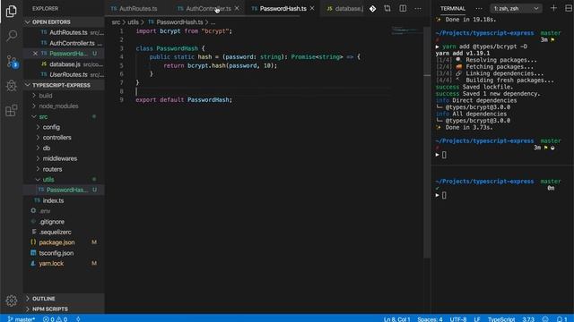 15. ExpressJS dan TypeScript : Hash User Password - Bahasa Indonesia смотреть онлайн