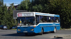 Автобус Mercedes-Benz O405 (Р 933 ВМ 58). Покатушки по Барнаулу/ Ride on the Mercedes-Benz O405 bus
