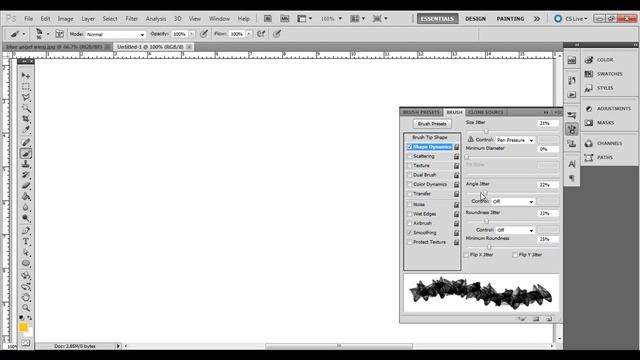 Creating Custom Brushes in Adobe Photoshop смотреть онлайн