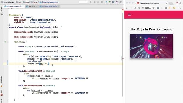 ? RxJs Error Handling - Catch and Replace Strategy смотреть онлайн