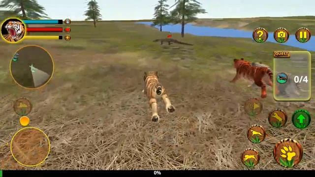 Wild Tiger Simulator 3d Animal Games | Wild Tiger Hunt Animals - Android GamePlay смотреть онлайн