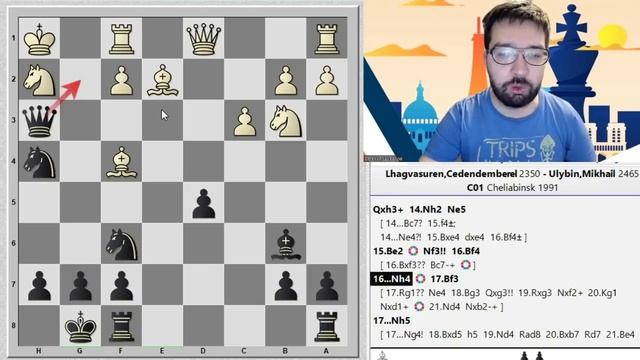 Грандиозная идея за чёрных в разменном варианте Французской защиты смотреть онлайн