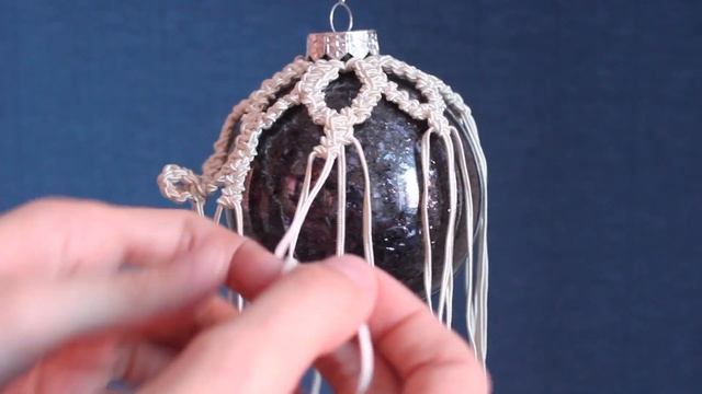 Tutorial Macrame Christmas Ball | смотреть онлайн