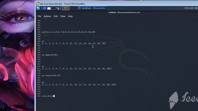 [ lista y or x.insert ] python operações com listas смотреть онлайн
