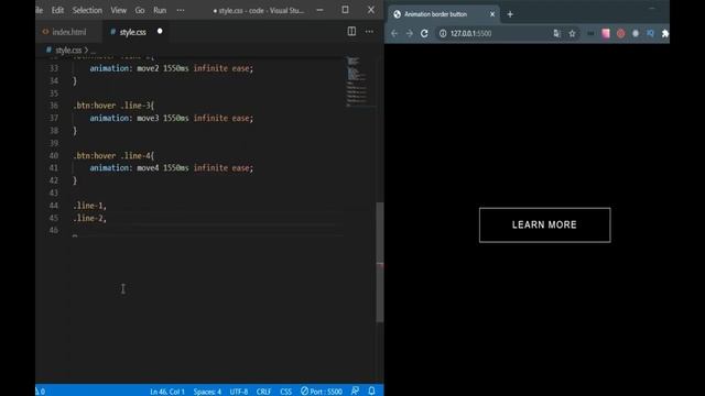 Animated Button Border Hover Effects HTML CSS3 смотреть онлайн