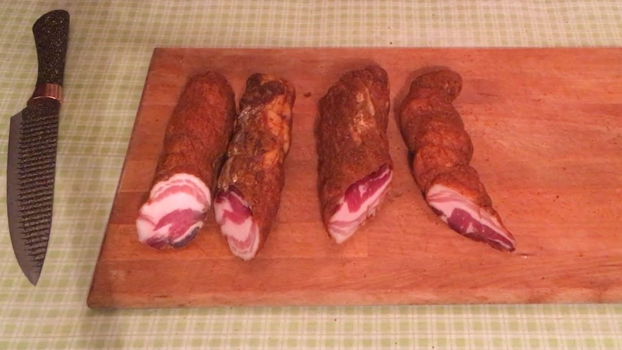Вяленная грудинка.