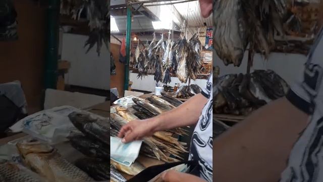 Дербентский базар, купили рыбу Кутум. смотреть онлайн