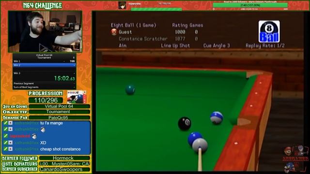 N64 Challenge - 110/296 - Virtual Pool 64 смотреть онлайн