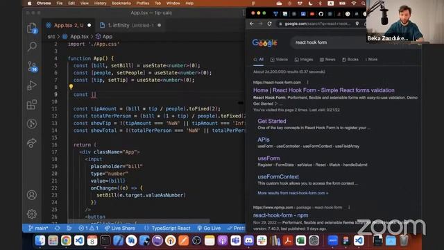 ლექცია #10 - tip-calculator, useCallback, memo, useMemo | BitCamp Reactor смотреть онлайн