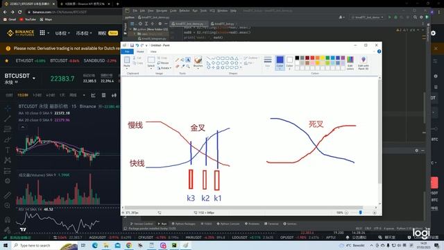 20分钟做个Python自动交易 币安金叉死叉策略，简单易懂，无需基础，自动交易教程 (1) 视频里有小错误#空单止赢价stopPrice=take_short不是take_long# RSI # смотреть онлайн