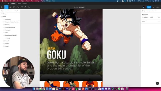 Diseño App UI Dragon Ball Super API en Figma ? смотреть онлайн