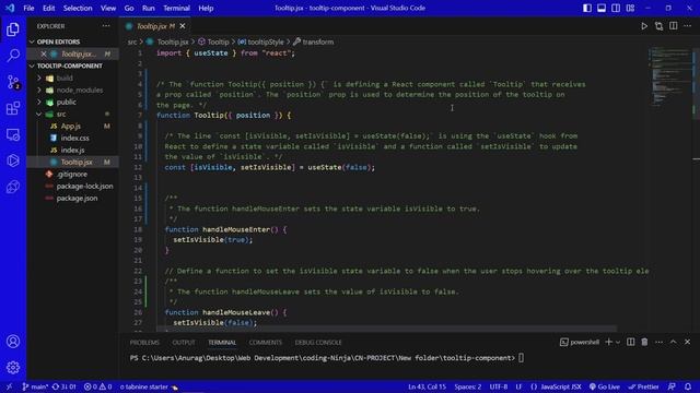 React Tooltip #codingninja смотреть онлайн